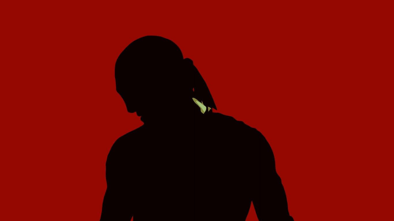 Daredevil's In Bloody Red Background Wallpaper
