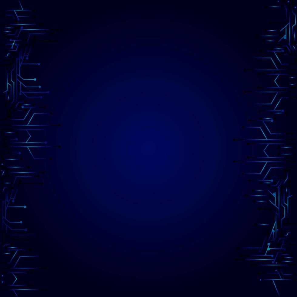 Dark Blue Background High Technology System Wallpaper