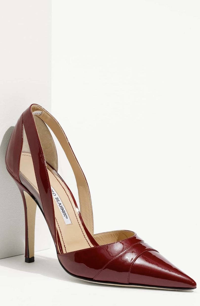 Dark Red Manolo Blahnik Pumps Wallpaper