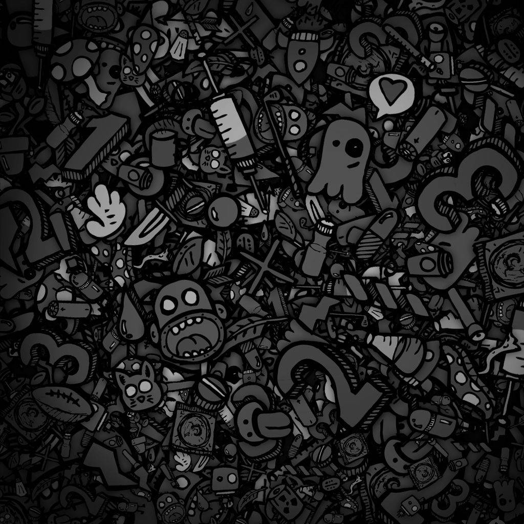 Dark-rock Themed Toons And Drugs Wallpaper