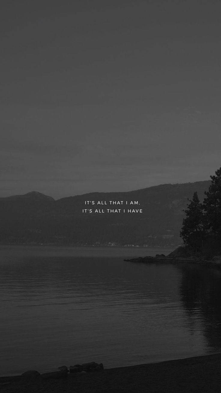 Dark Sea Aesthetic Tumblr Quotes Wallpaper