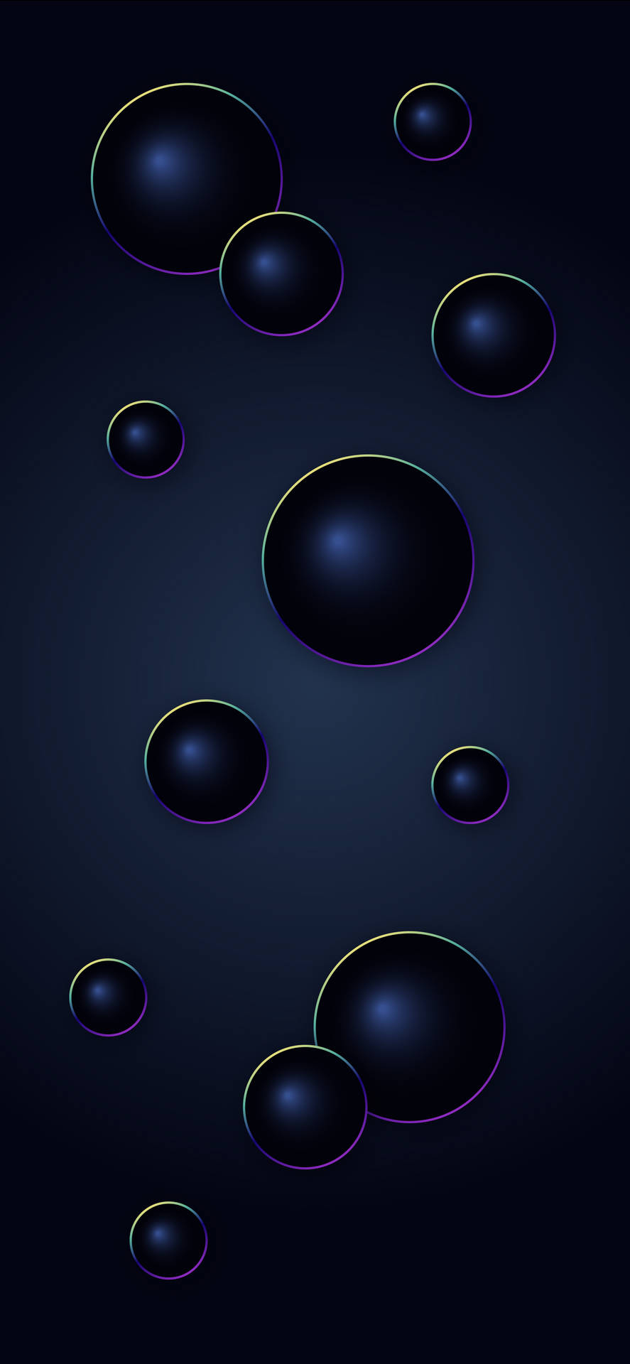 Dark Spheres Ios 16 Wallpaper