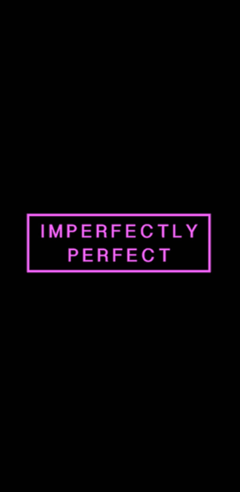 Dark Theme Pink Neon Imperfectly Perfect Wallpaper