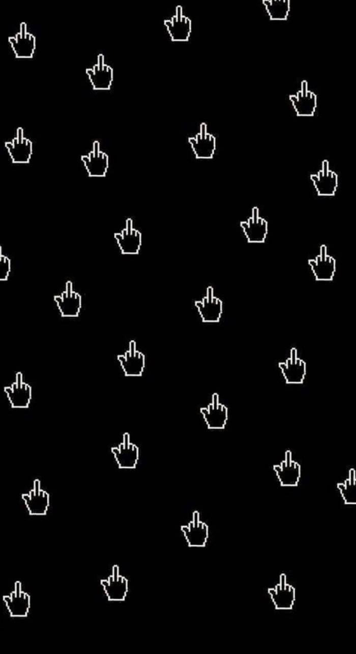 Dark Trippy Hand Gesture Wallpaper