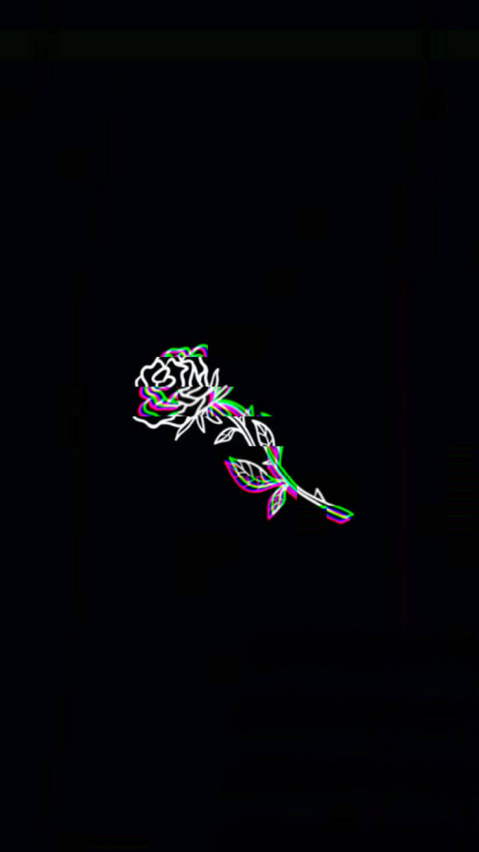 Dark Trippy Rose Wallpaper