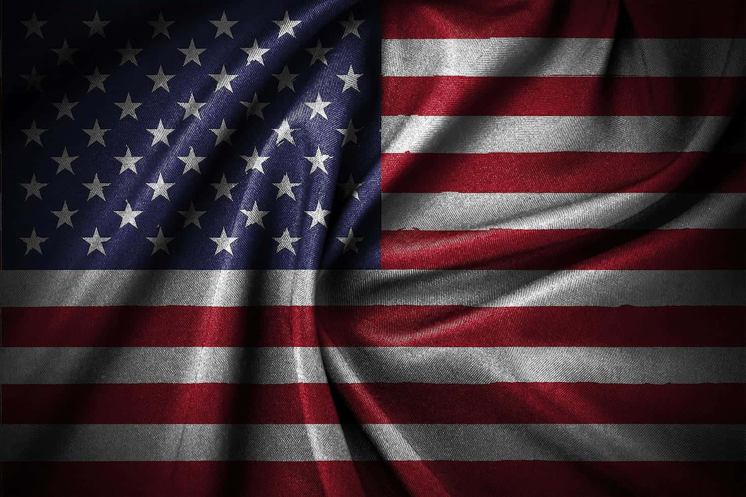 Darkened American Flag Texture Wallpaper