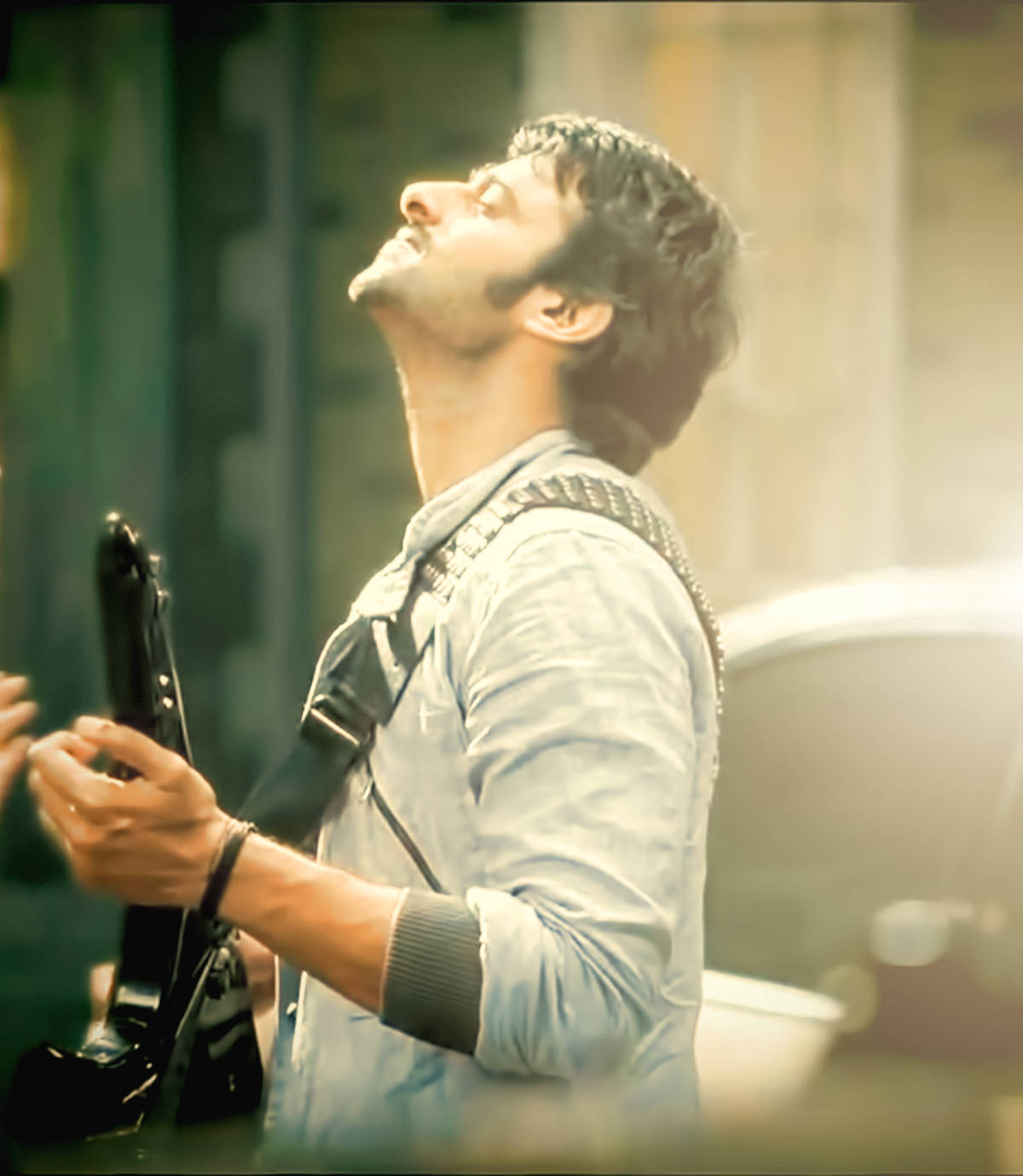 Darling Movie's Prabhas With Guitar Wallpaper