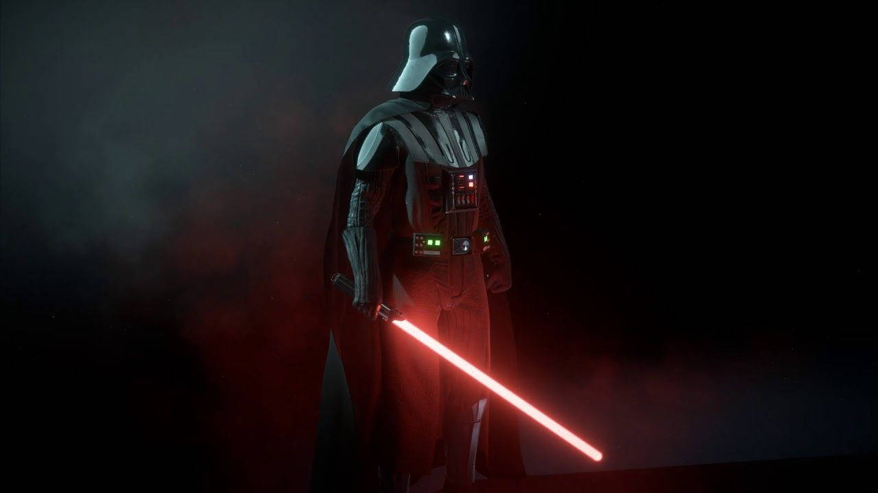 Darth Vader Standing In The Dark Wallpaper