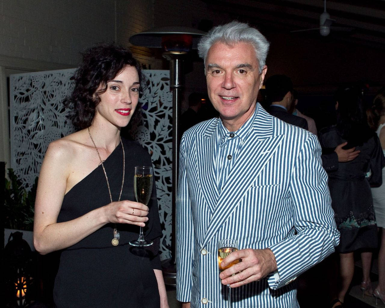 David Byrne Annie Erin Clark Talking Heads St. Vincent Wallpaper