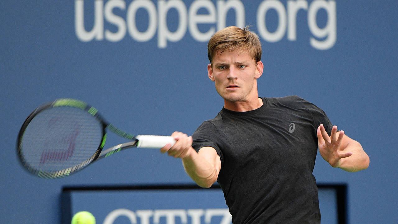 David Goffin In Black Shirt Wallpaper