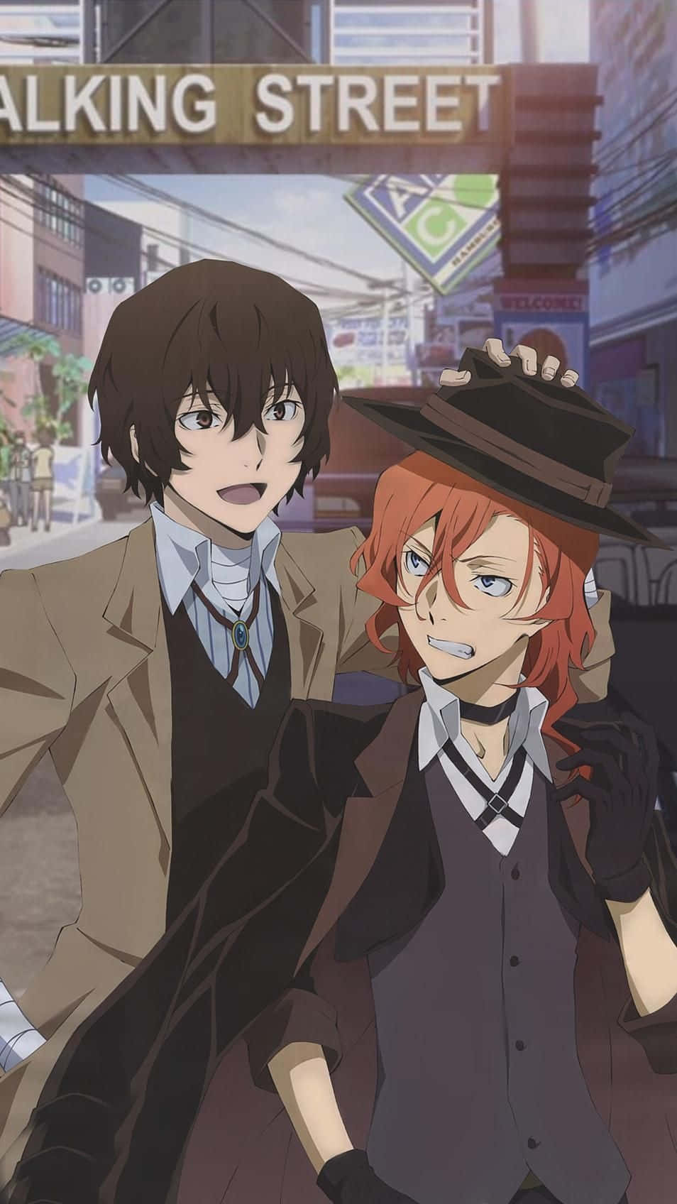 Dazai Osamu And Chuuya Nakahara Getting Silly Wallpaper