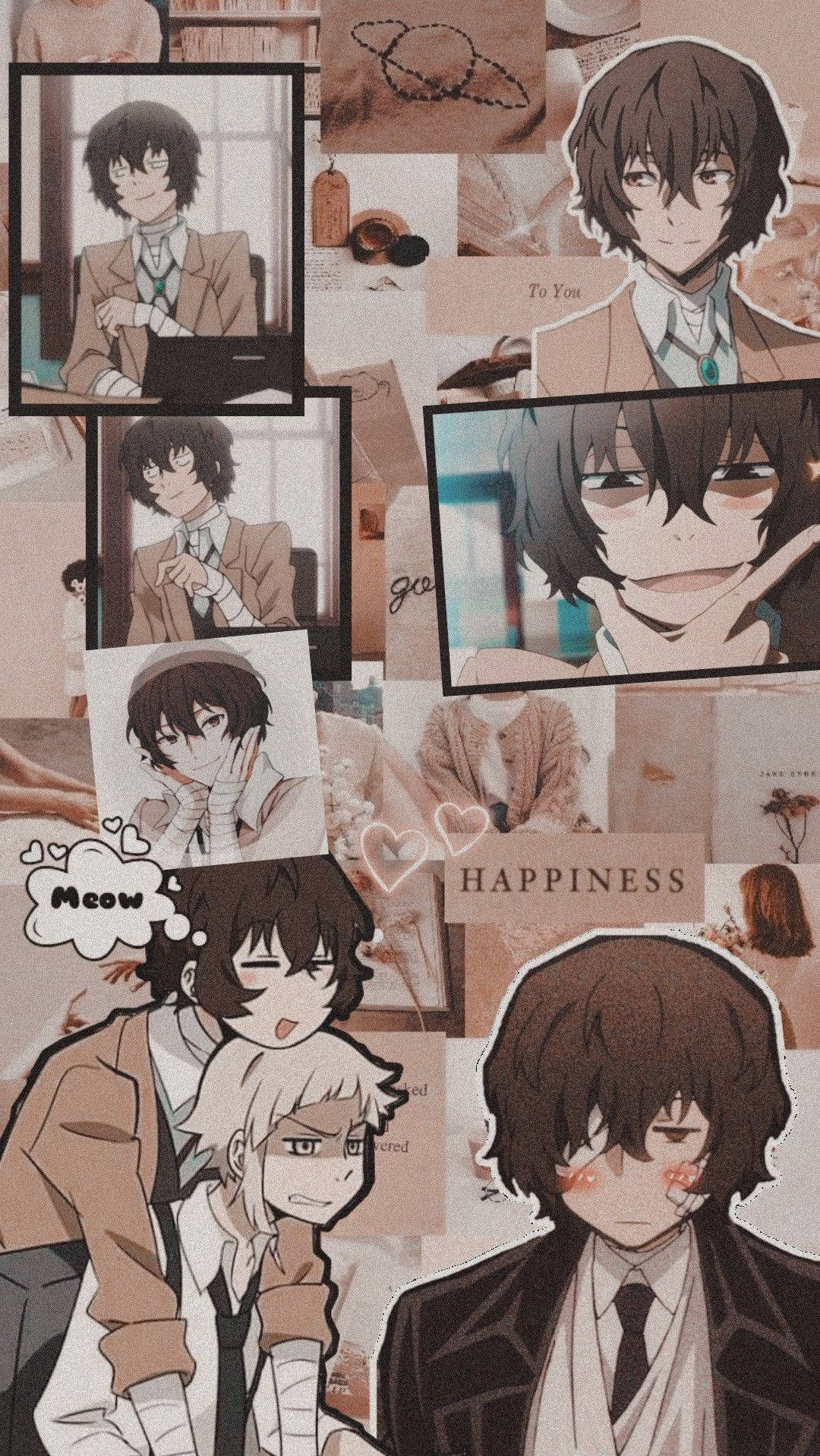 Dazai Photo Collage Wallpaper