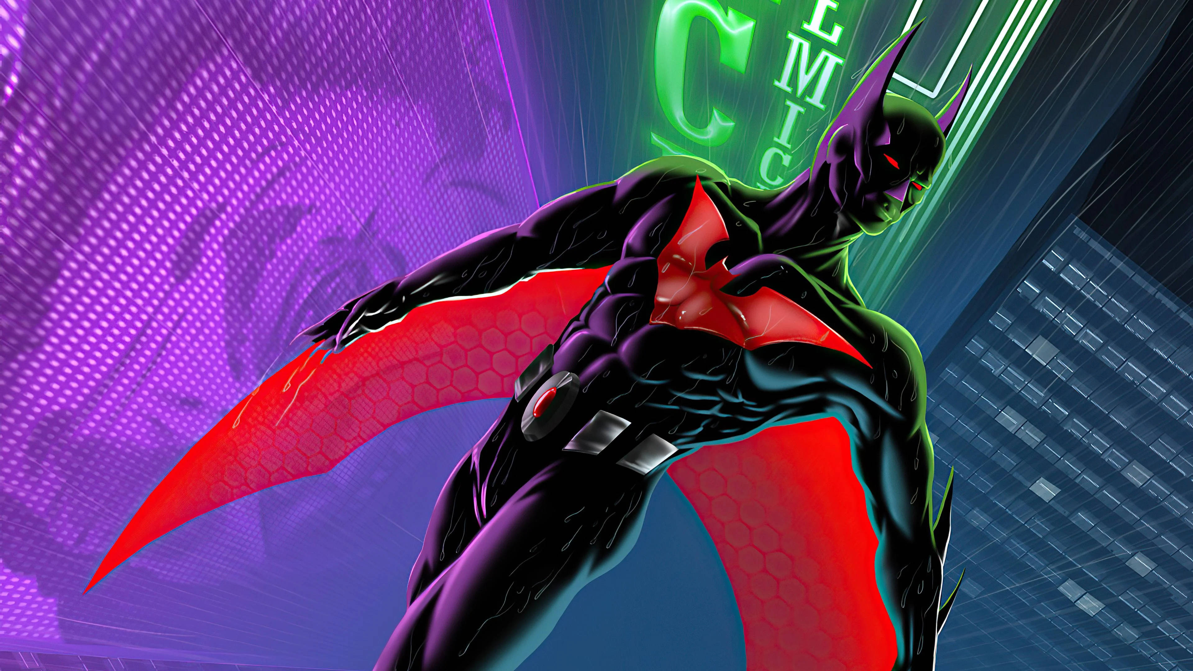 Dc Superhero Batman Beyond Art Wallpaper