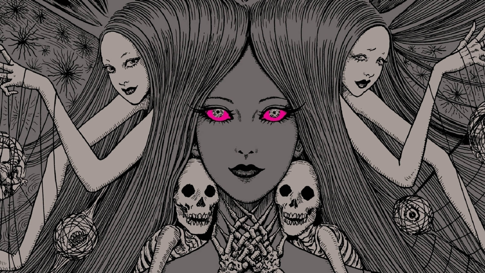 Death Inspired Junji Ito Artwork Wallpaper