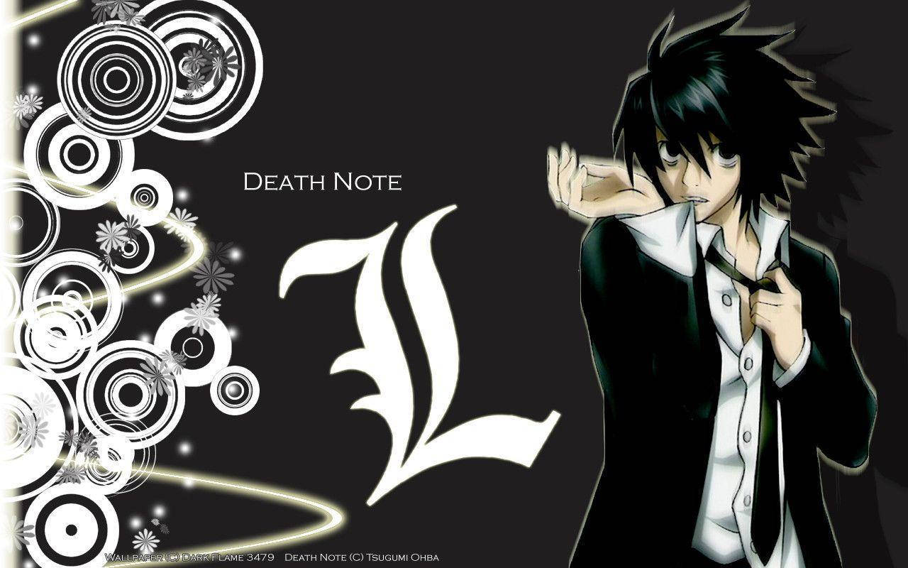 Death Note L Abstract Circles Wallpaper