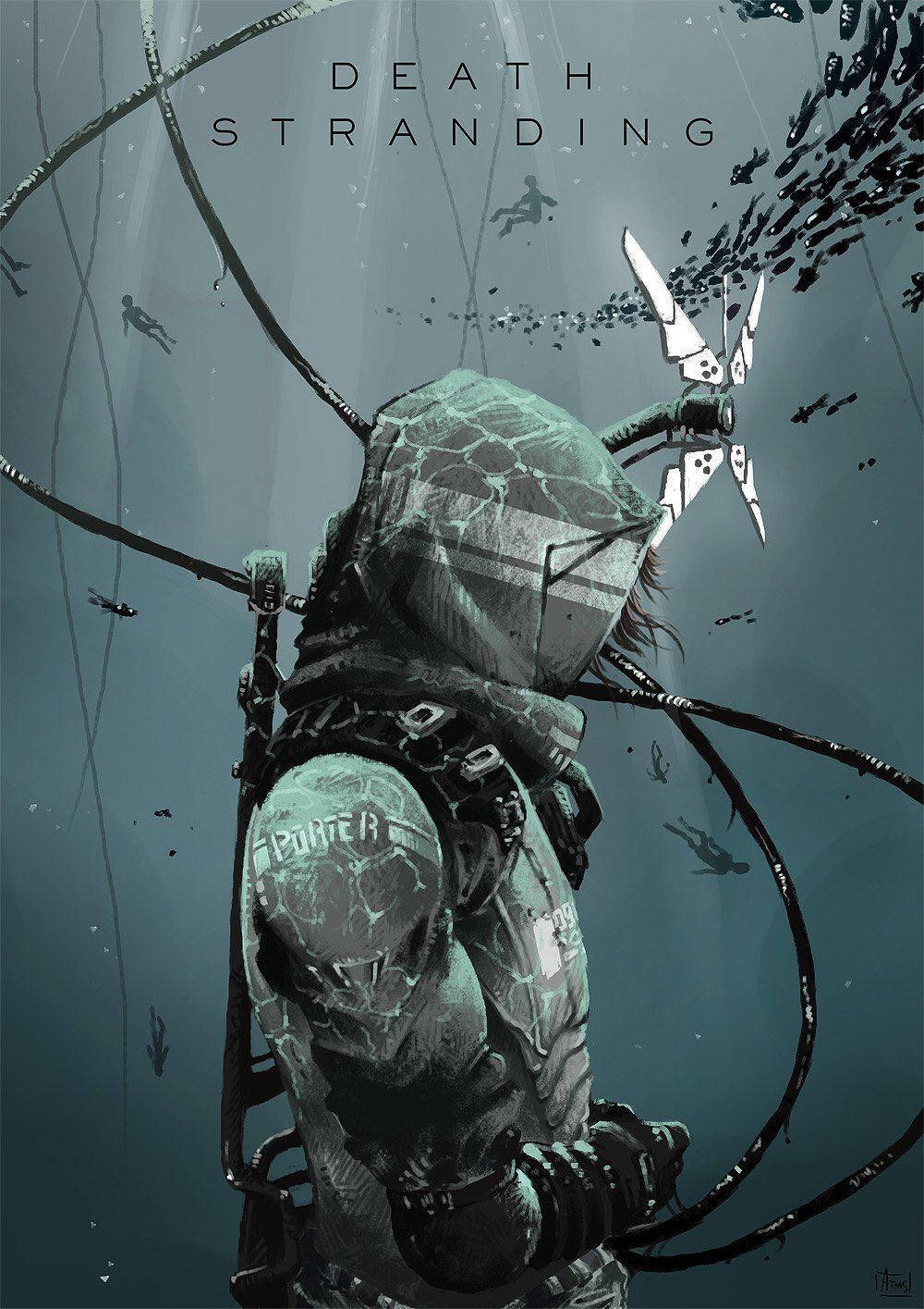 Death Stranding Sam Bridges Artwork Iphone Wallpaper