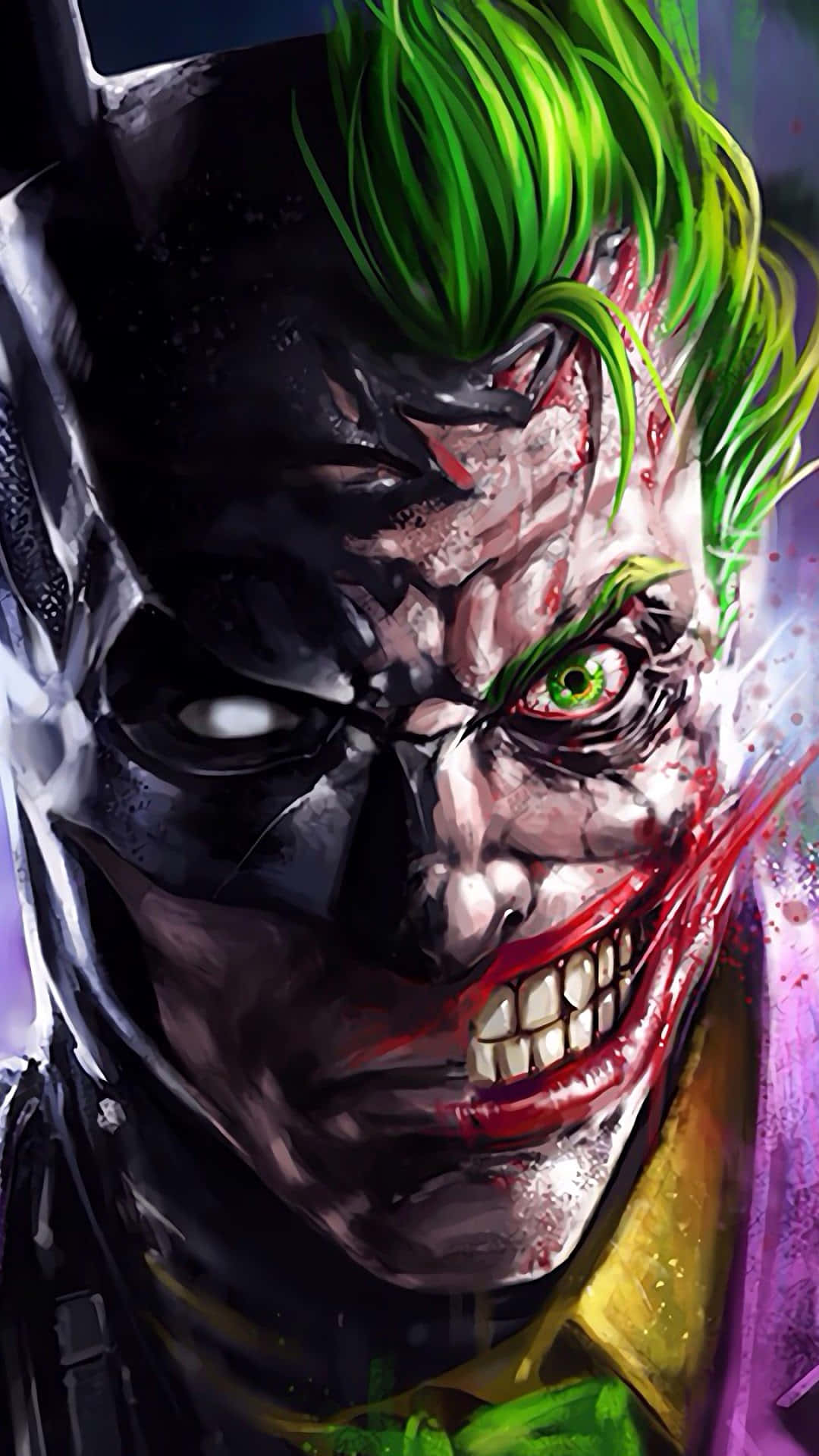 Decomposing Cool Joker Portrait Wallpaper