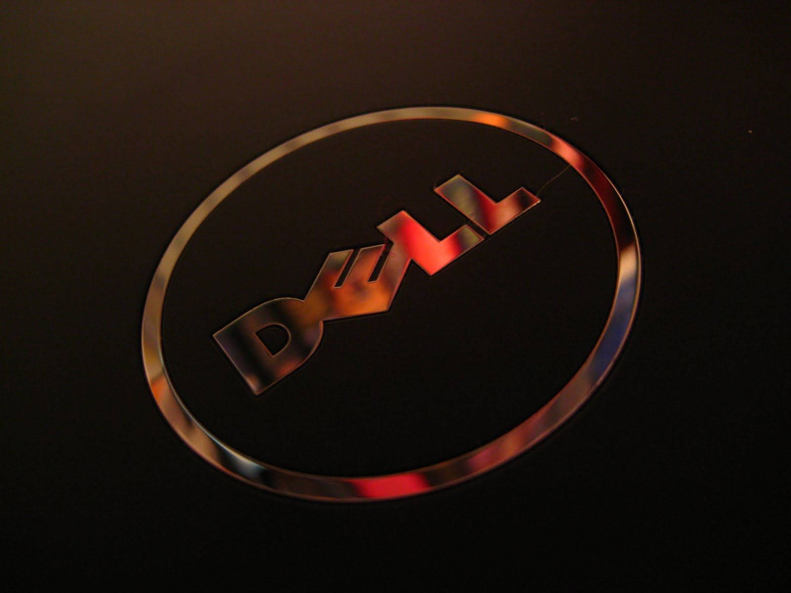 Deep Brown Dell Logo Wallpaper