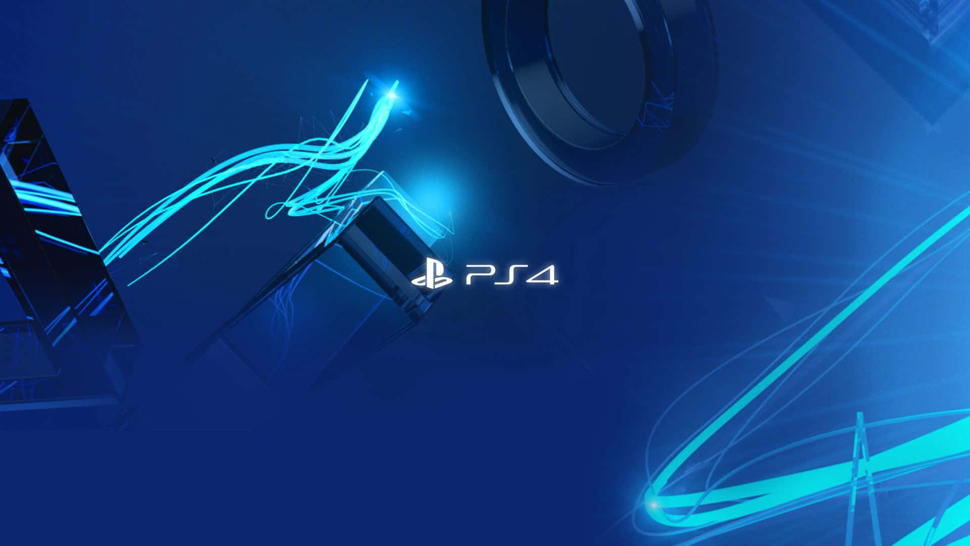Default Cool Ps4 With Large Controller Icons Floating Wallpaper
