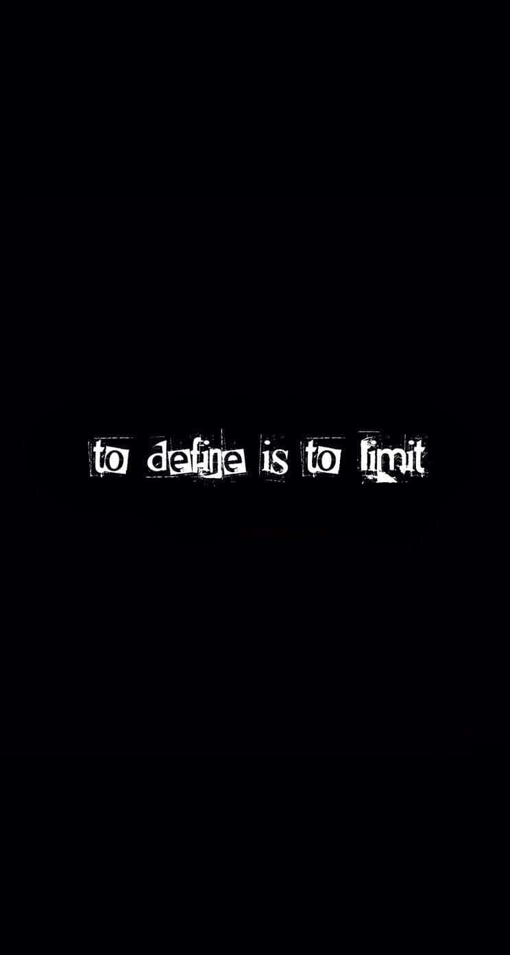 Define Limit Philosophical Quote Wallpaper
