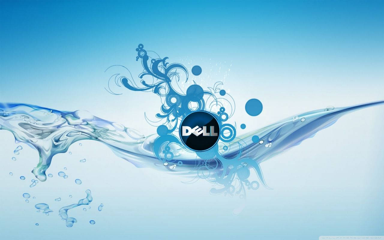 Dell Blue Water Fleur Wallpaper