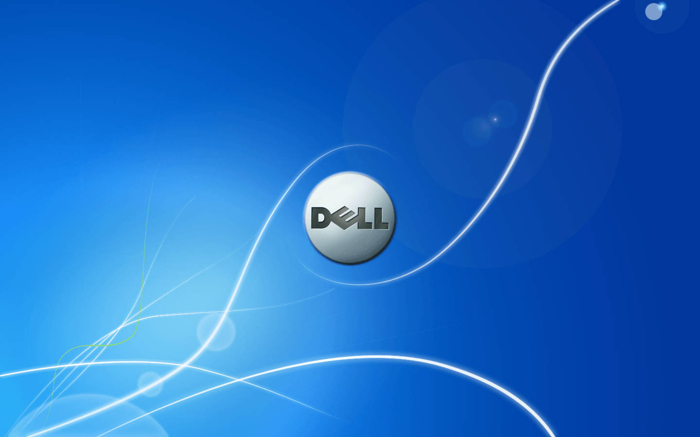 Dell Trademark On Blue Wallpaper