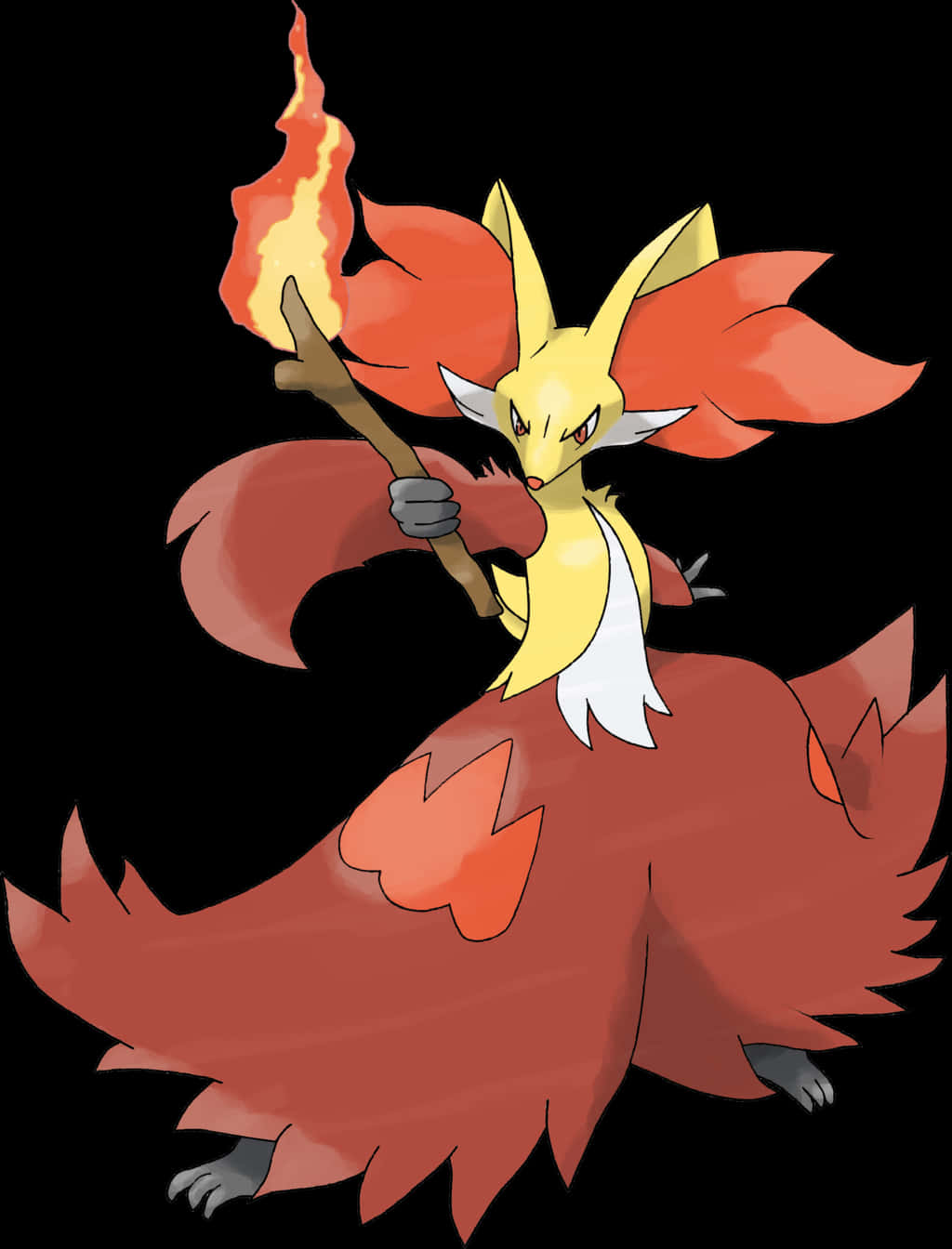 Delphox_ Fire_ Type_ Pokemon Wallpaper