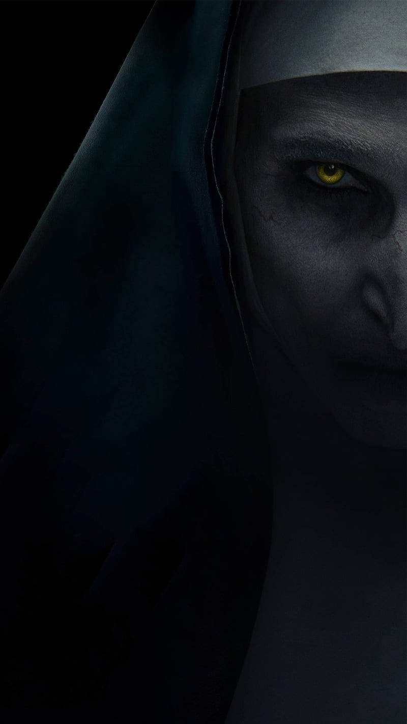 Demon Nun Valak Horror Phone Wallpaper