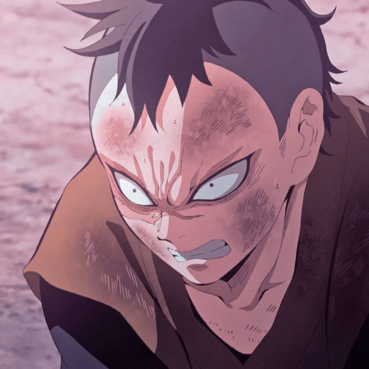 Demon Slayer Genya Mad Face Wallpaper