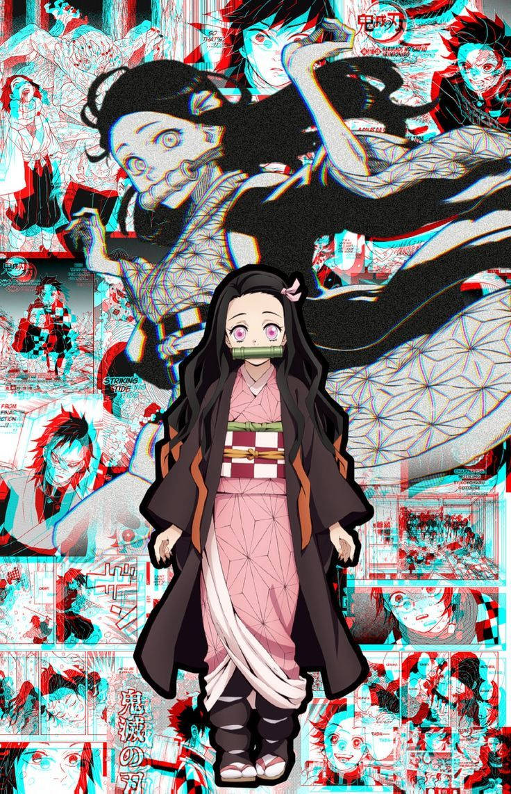 Demon Slayer Nezuko Cute Outfit Wallpaper