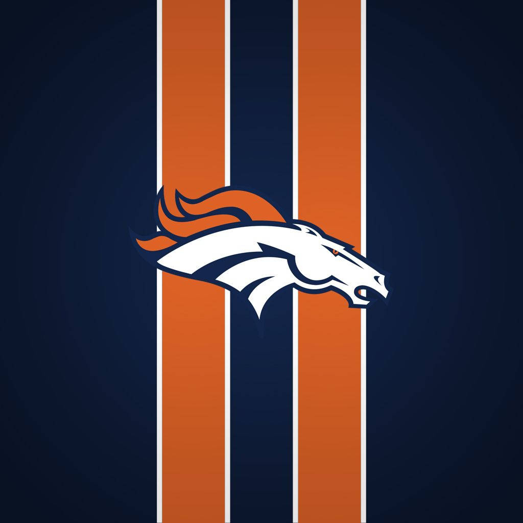 Denver Broncos Logo Iconic Colors Wallpaper