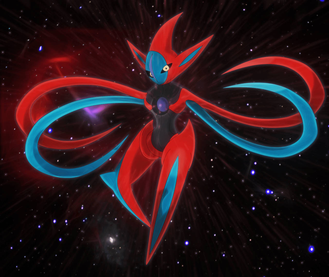 Deoxys In Attack Form Wallpaper