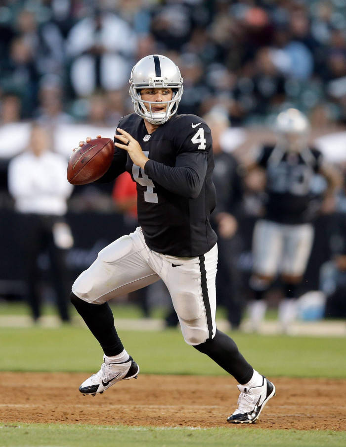 Derek Carr Prepares To Toss The Football Wallpaper