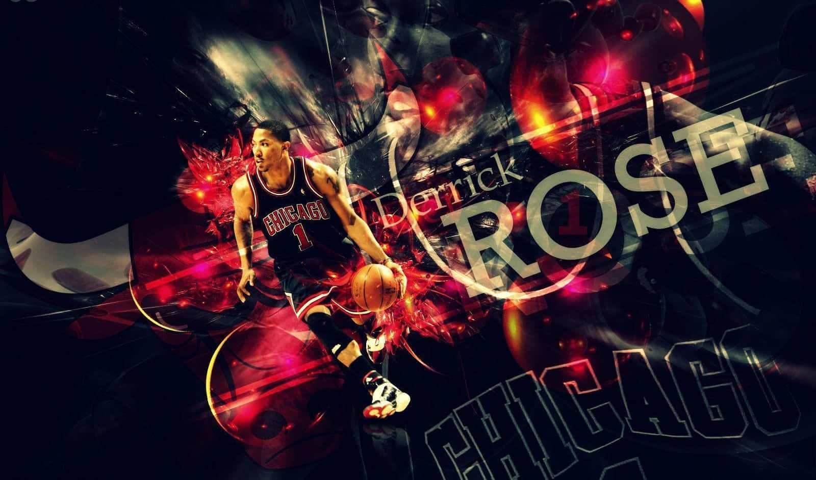 Derrick Rose At A Chicago Bulls Game Wallpaper