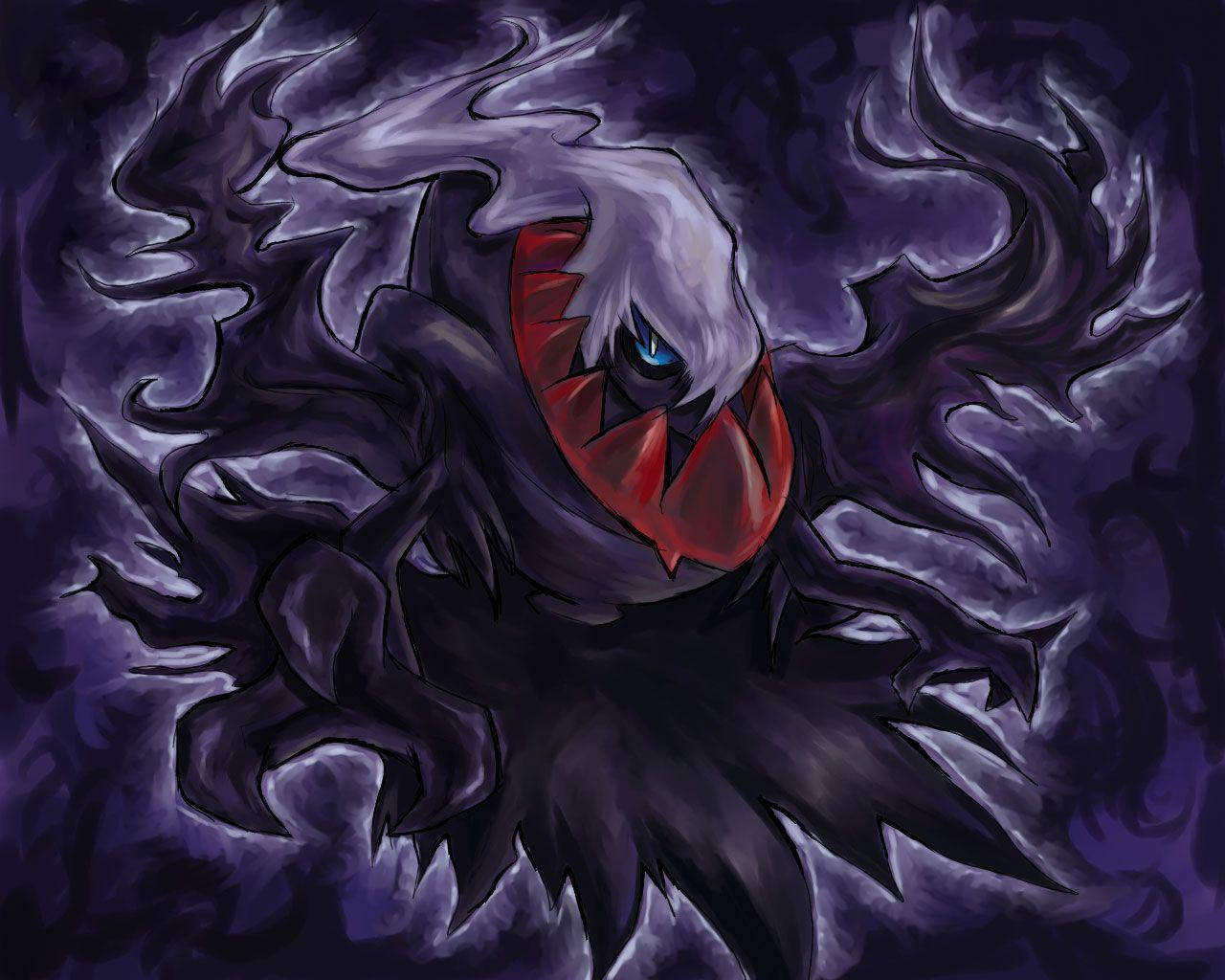 Devilish Darkrai Purple Wallpaper