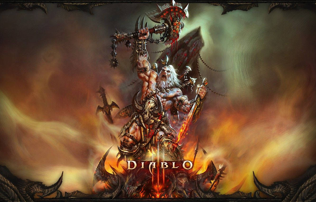 Diablo 3 Barbarian With Axe Wallpaper