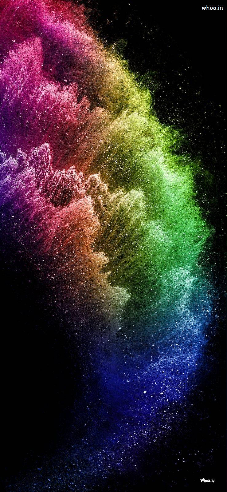 Different Colors Dust Midair Mobile 3d Wallpaper