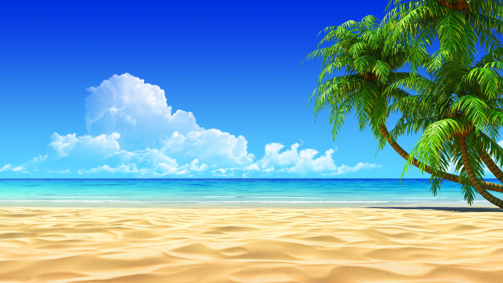 Digital Art Beach Desktop Wallpaper