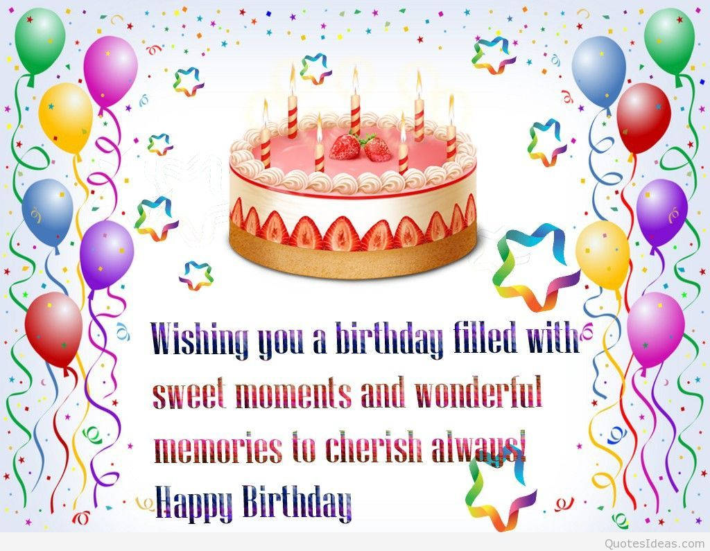 Digital Happy Birthday Greeting Card Wallpaper