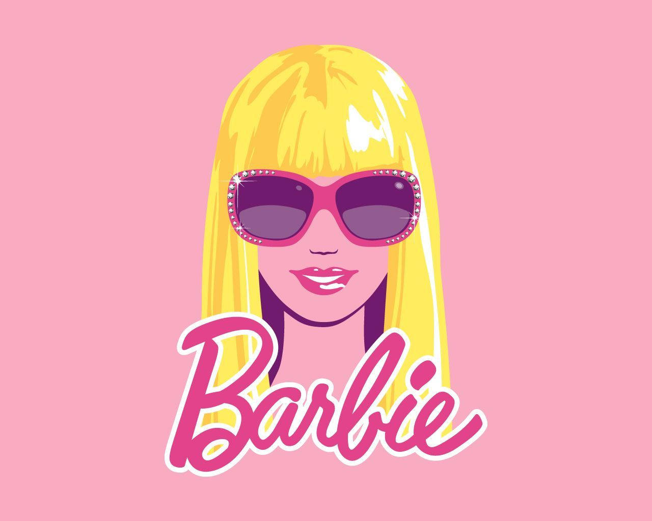 Digital Pop Art Barbie Wallpaper