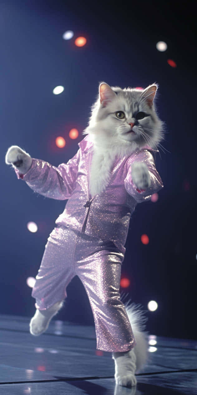 Disco Dancing Cat.jpg Wallpaper