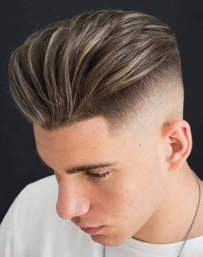 Disconnected Pompadour Men Hair Style Wallpaper