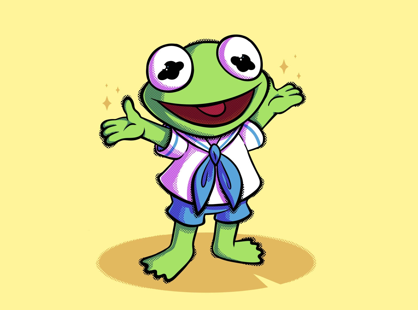 Disney Muppet Babies Kermit Fan Art Wallpaper