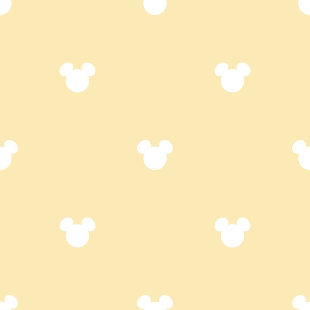 Disney Yellow Logo Patterns Wallpaper