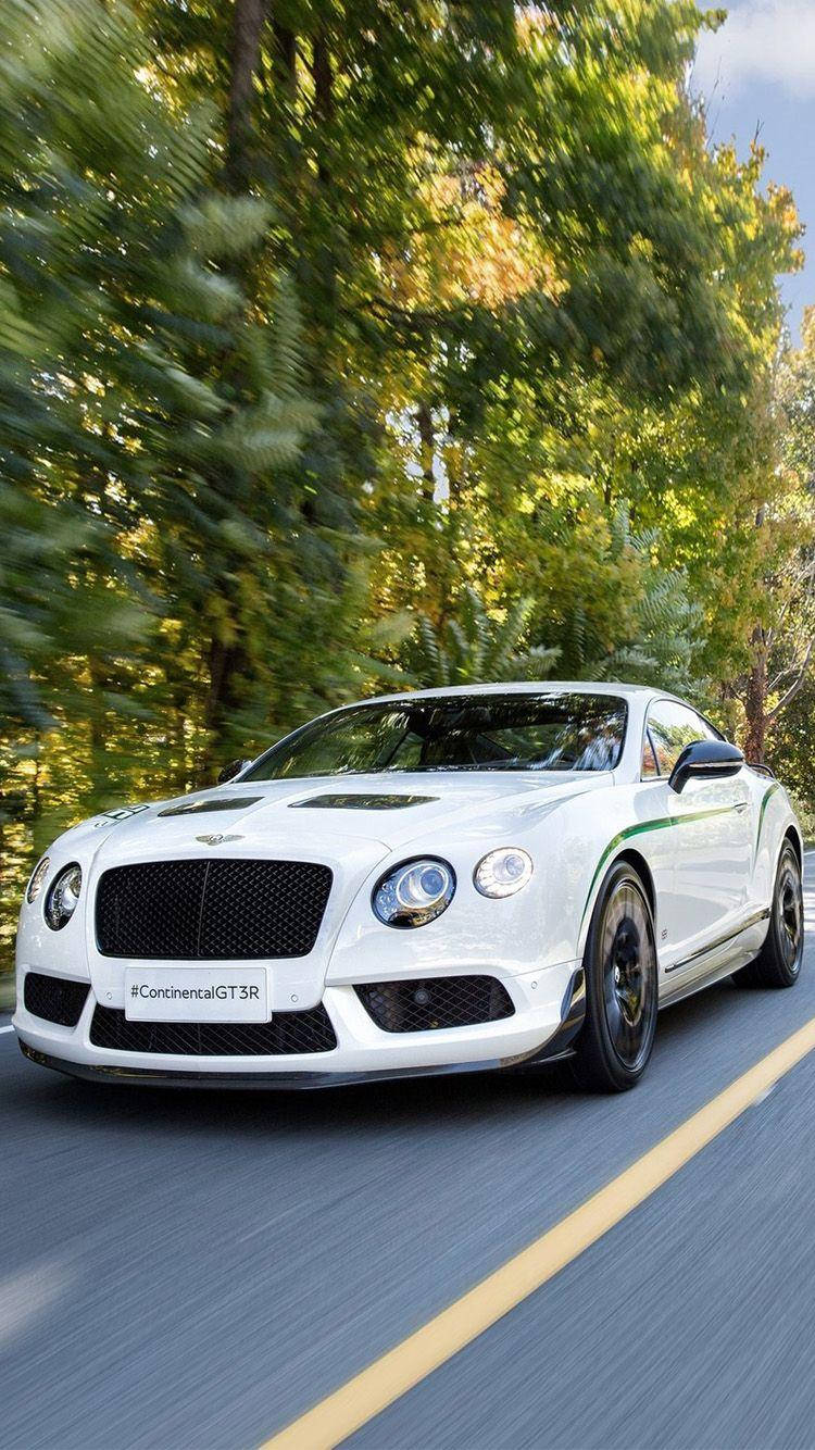 Distinctive White Bentley Iphone Wallpaper