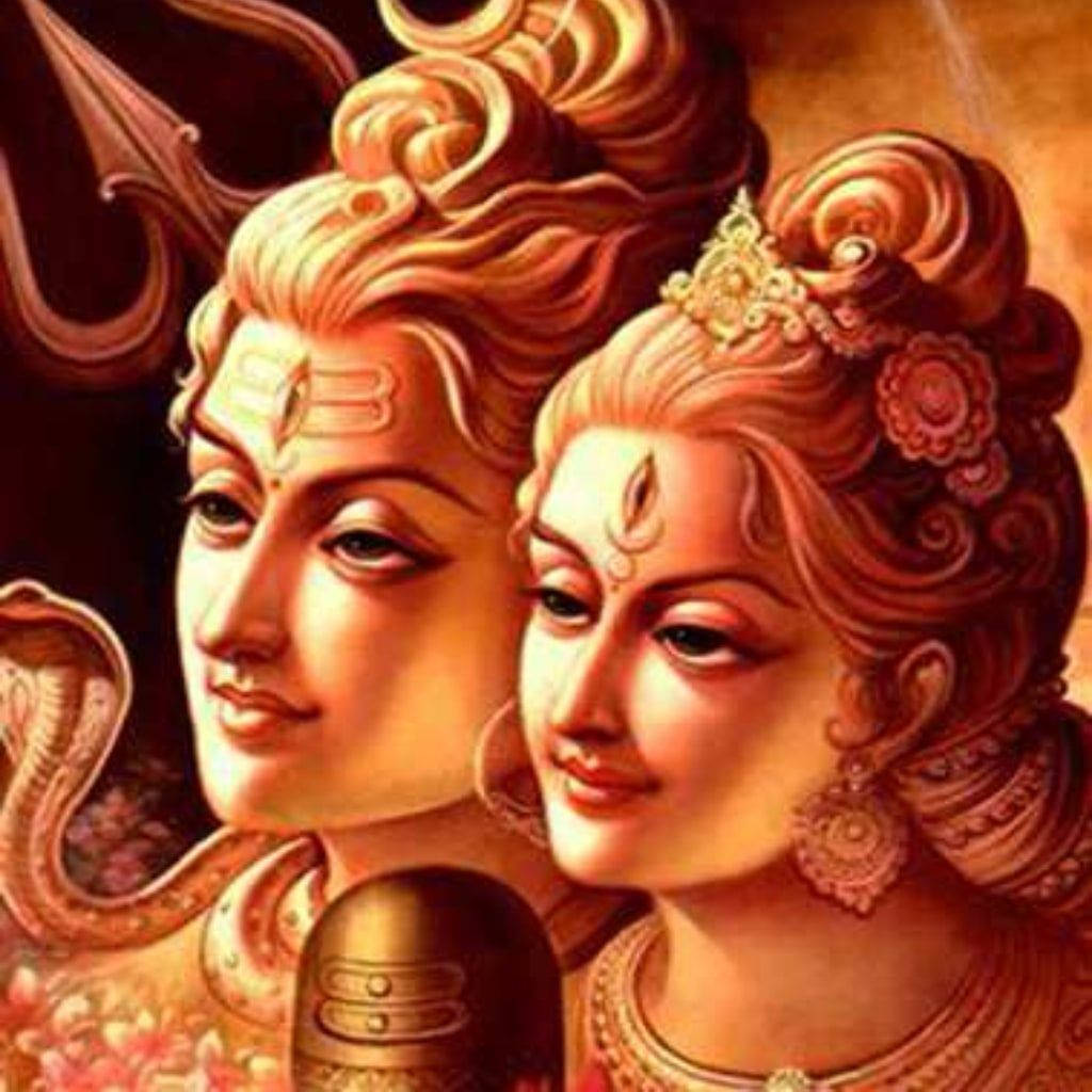 Divine Harmony - Shiva And Parvati Wallpaper