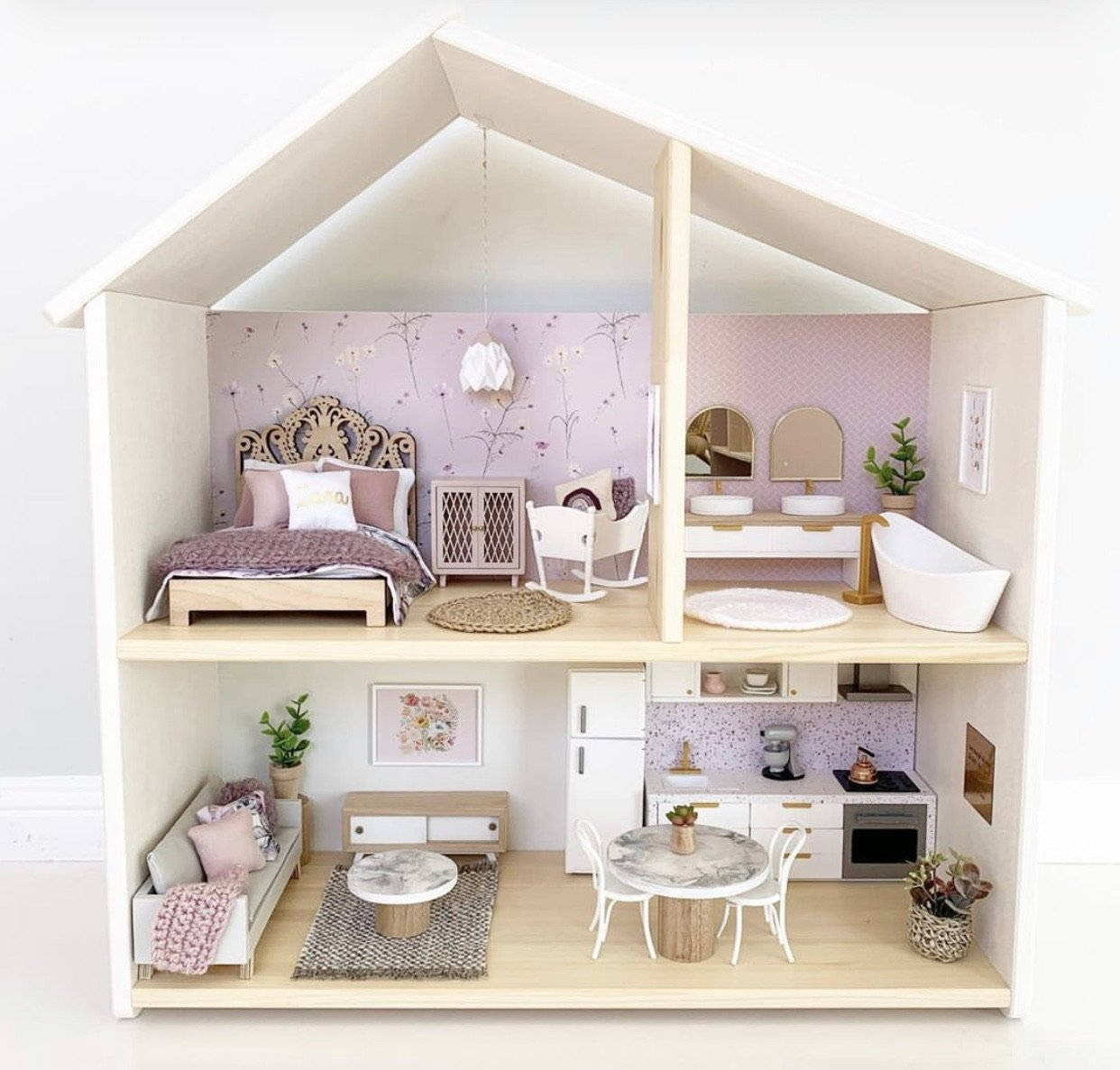 Dollhouse Miniature House Wallpaper