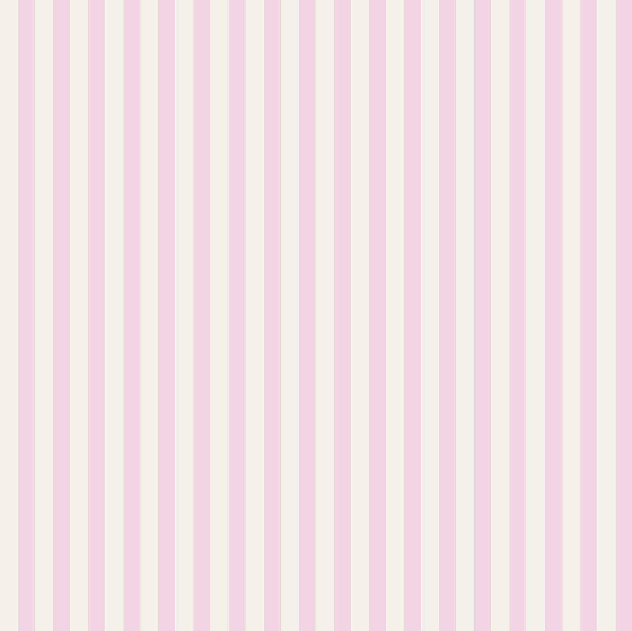 Dollhouse Pink White Stripes Wallpaper