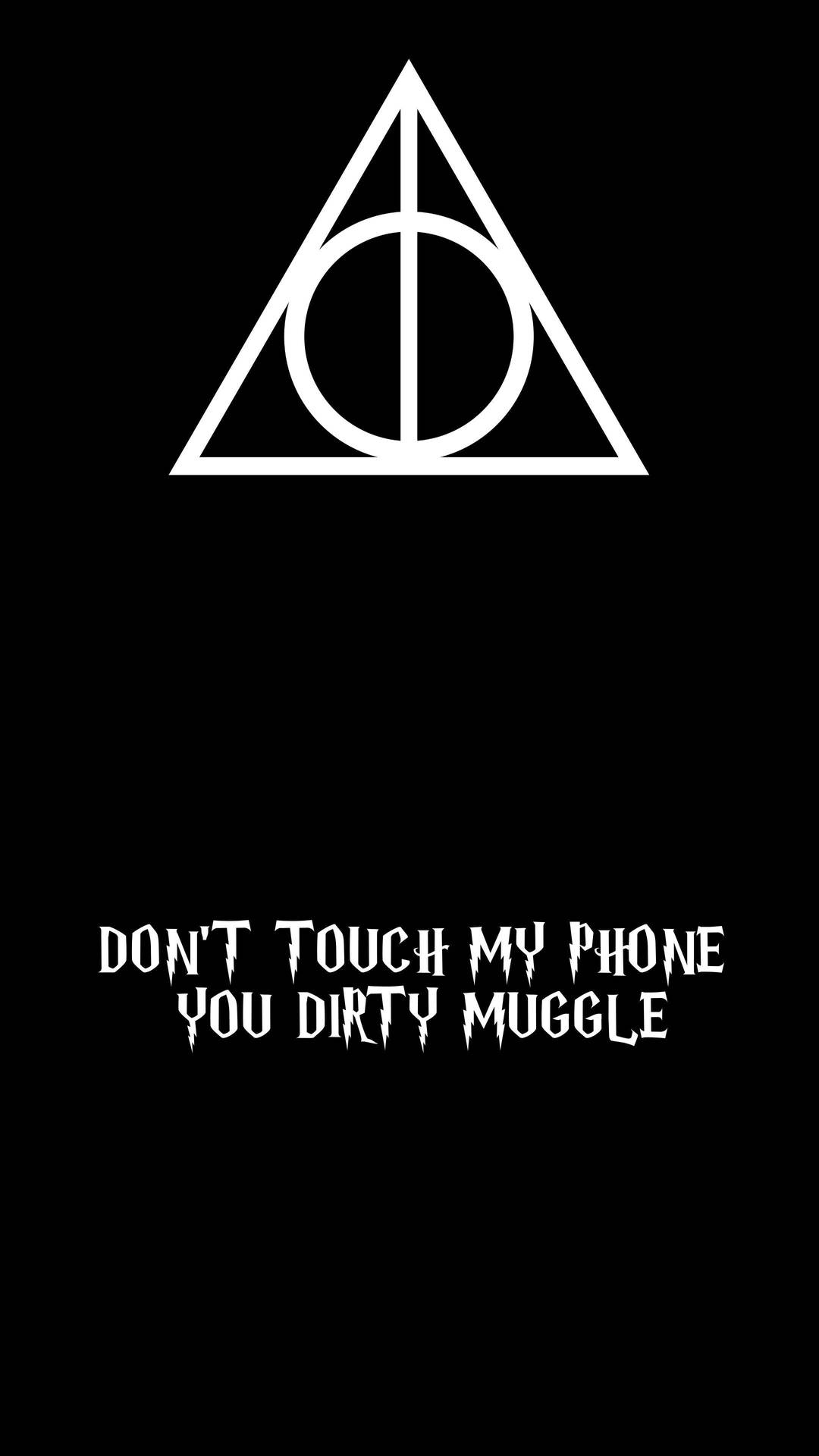 Don't Touch My Phone You Muggle Wallpaper
