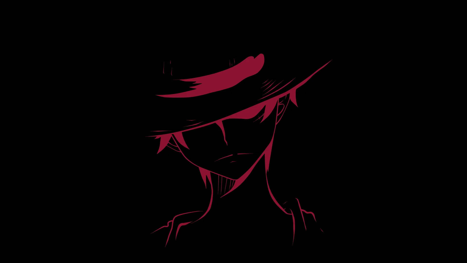 Dope Anime Luffy Silhouette Wallpaper